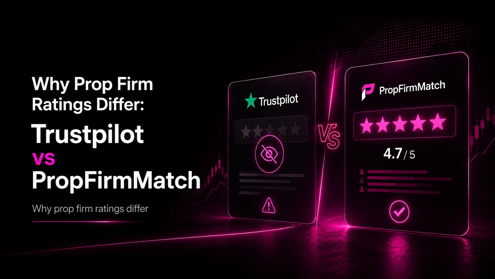 Why prop firm ratings differ between Trustpilot and PropFirmMatch