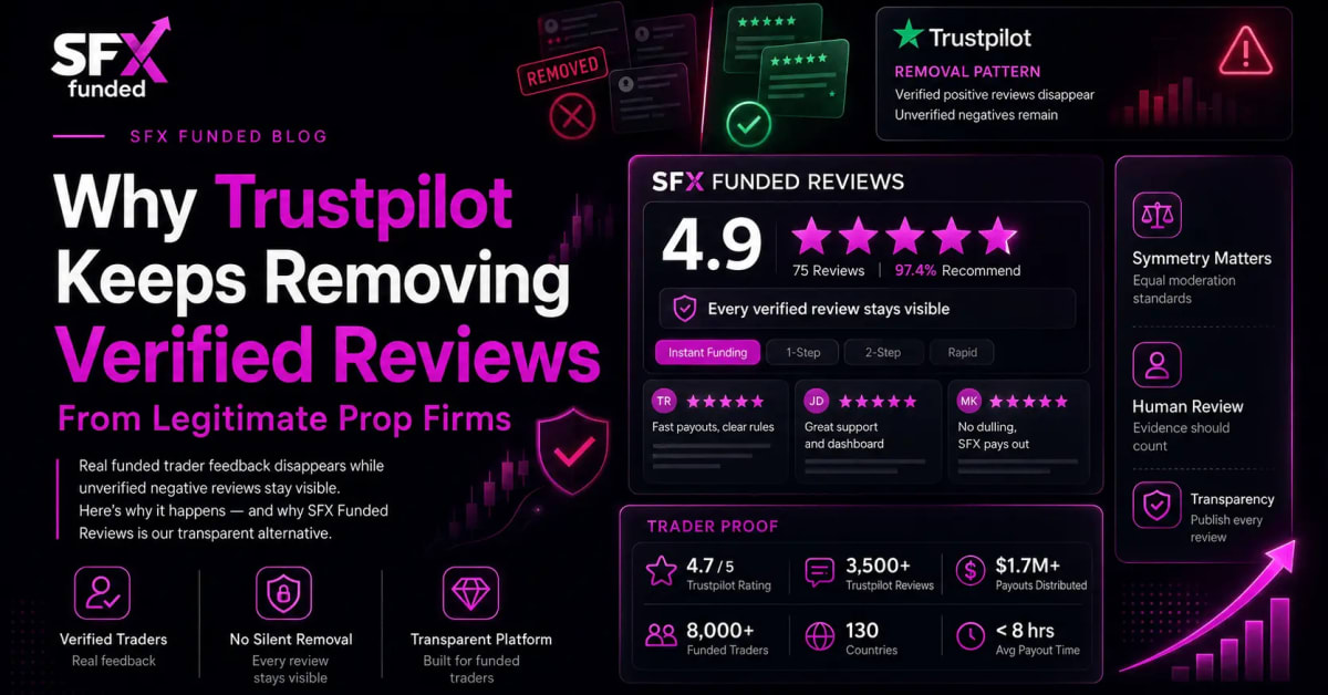 Trustpilot Removing Prop Firm Reviews: The Real Story — funded trading guide