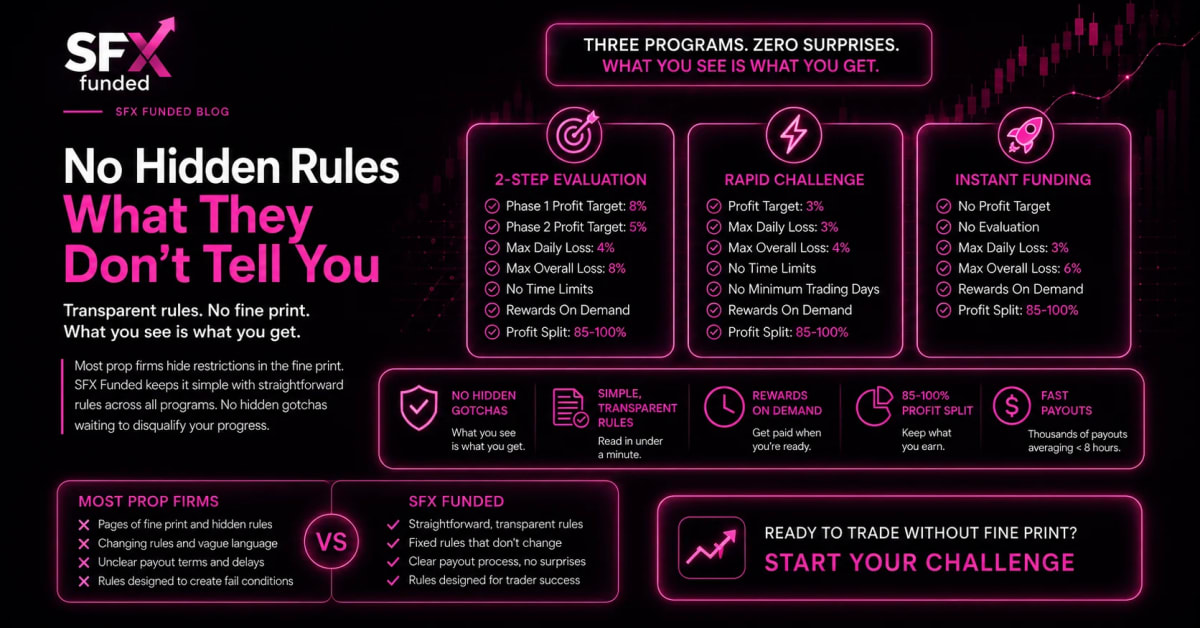 No Hidden Rules Prop Firm: What It Actually Means — funded trading guide