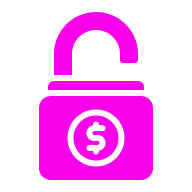Timer icon showing instant funding with no evaluation period