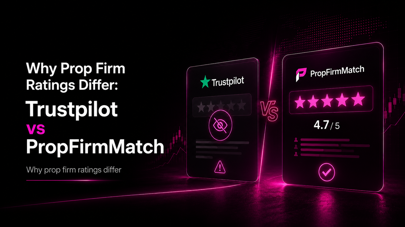 Why prop firm ratings differ between Trustpilot and PropFirmMatch